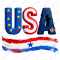 Patriotic Paint Stroke PNG