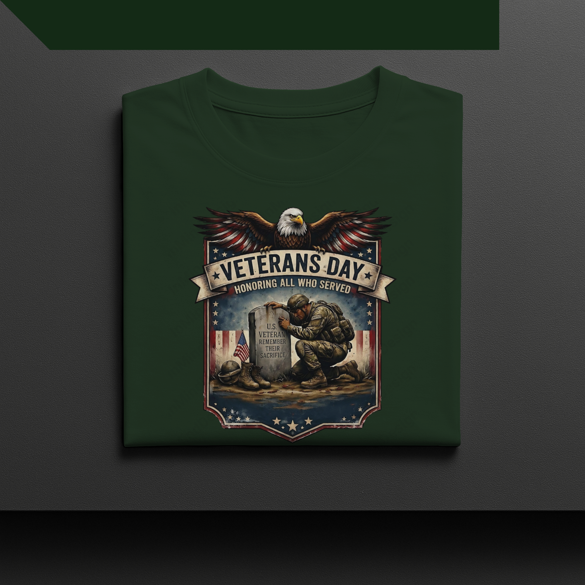 American Flag Military Heroes PNG