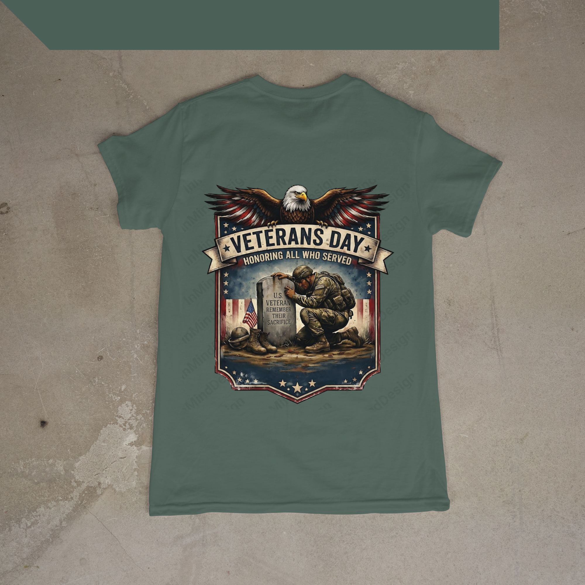 American Flag Military Heroes PNG