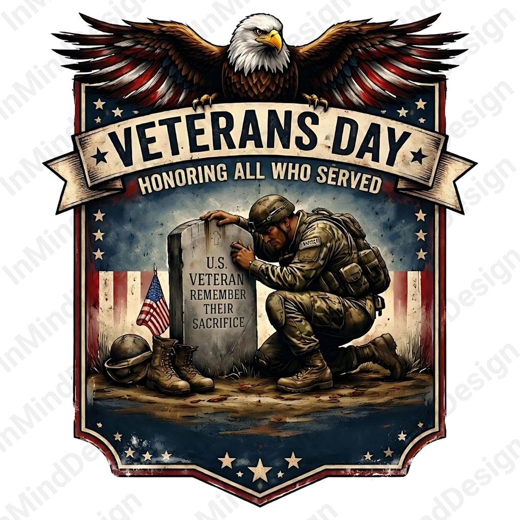 American Flag Military Heroes PNG